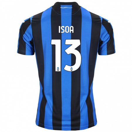 Kandiny Herren Isaac Isoa #13 Blau Schwarz Heimtrikot Trikot 2024/25 T-Shirt