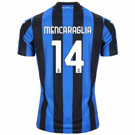 Kandiny Herren Filippo Mencaraglia #14 Blau Schwarz Heimtrikot Trikot 2024/25 T-Shirt