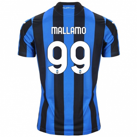 Kandiny Herren Alessandro Mallamo #99 Blau Schwarz Heimtrikot Trikot 2024/25 T-Shirt