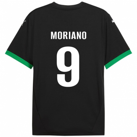 Kandiny Herren Andrea Moriano #9 Schwarz Dunkelgrün Heimtrikot Trikot 2024/25 T-Shirt