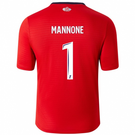 Kandiny Herren Vito Mannone #1 Rot Weiß Heimtrikot Trikot 2024/25 T-Shirt