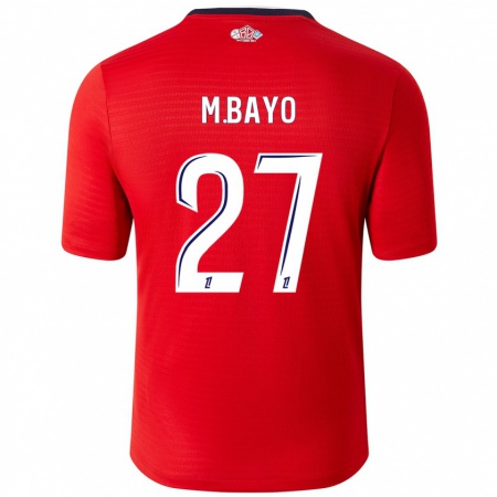 Kandiny Herren Mohamed Bayo #27 Rot Weiß Heimtrikot Trikot 2024/25 T-Shirt