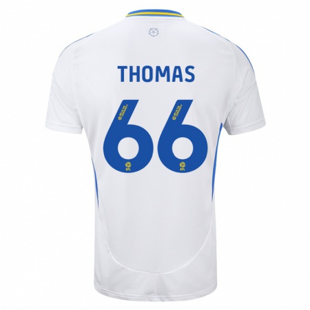 Kandiny Herren Luca Thomas #66 Weiß Blau Heimtrikot Trikot 2024/25 T-Shirt