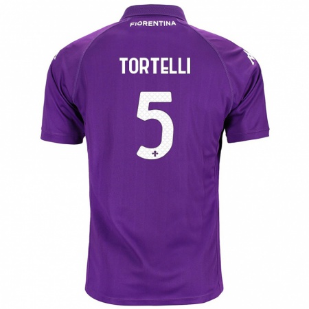 Kandiny Herren Alice Tortelli #5 Violett Heimtrikot Trikot 2024/25 T-Shirt