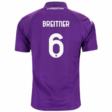 Kandiny Herren Stephanie Breitner #6 Violett Heimtrikot Trikot 2024/25 T-Shirt