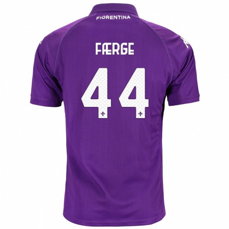 Kandiny Herren Emma Færge #44 Violett Heimtrikot Trikot 2024/25 T-Shirt