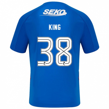 Kandiny Herren Leon King #38 Dunkelblau Heimtrikot Trikot 2024/25 T-Shirt