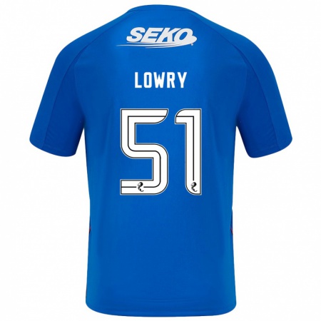 Kandiny Herren Alex Lowry #51 Dunkelblau Heimtrikot Trikot 2024/25 T-Shirt