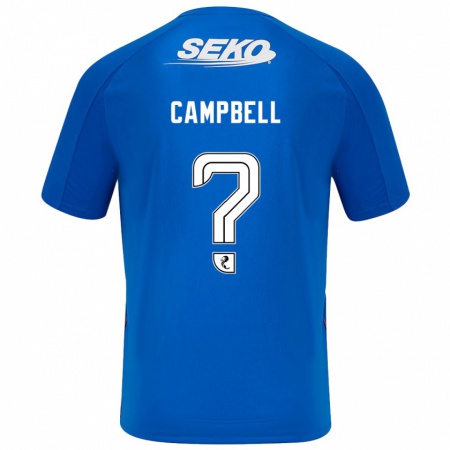 Kandiny Herren Connor Campbell #0 Dunkelblau Heimtrikot Trikot 2024/25 T-Shirt