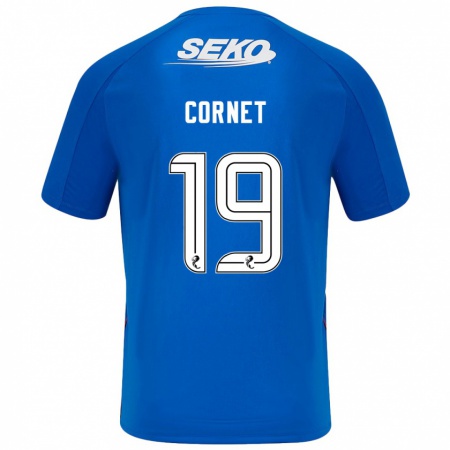 Kandiny Herren Chelsea Cornet #19 Dunkelblau Heimtrikot Trikot 2024/25 T-Shirt