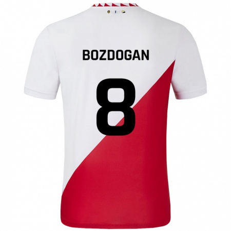 Kandiny Herren Can Bozdogan #8 Weiß Rot Heimtrikot Trikot 2024/25 T-Shirt