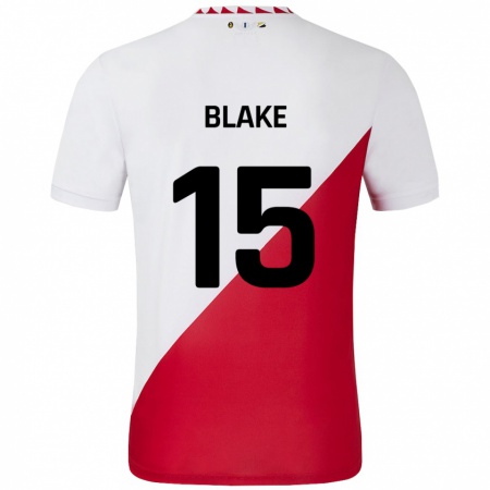 Kandiny Herren Adrian Blake #15 Weiß Rot Heimtrikot Trikot 2024/25 T-Shirt