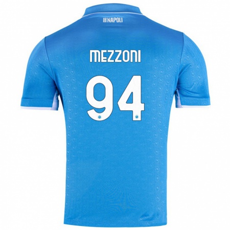 Kandiny Herren Francesco Mezzoni #94 Himmelblau Heimtrikot Trikot 2024/25 T-Shirt