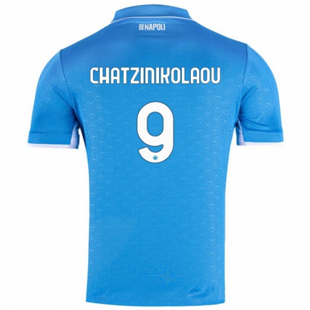 Kandiny Herren Despoina Chatzinikolaou #9 Himmelblau Heimtrikot Trikot 2024/25 T-Shirt