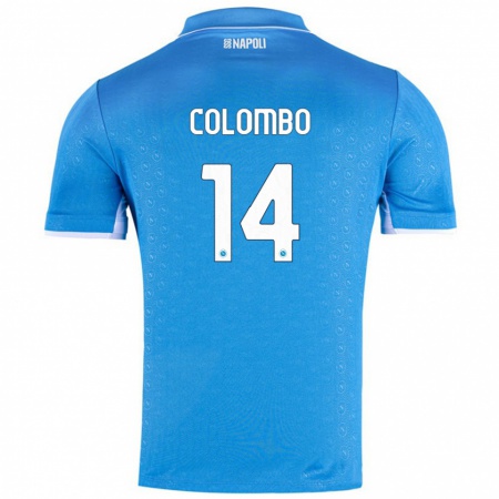 Kandiny Herren Sofia Colombo #14 Himmelblau Heimtrikot Trikot 2024/25 T-Shirt