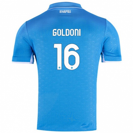 Kandiny Herren Eleonora Goldoni #16 Himmelblau Heimtrikot Trikot 2024/25 T-Shirt