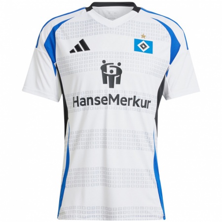 Kandiny Herren Eric Olaf Steinke #0 Weiß Blau Heimtrikot Trikot 2024/25 T-Shirt