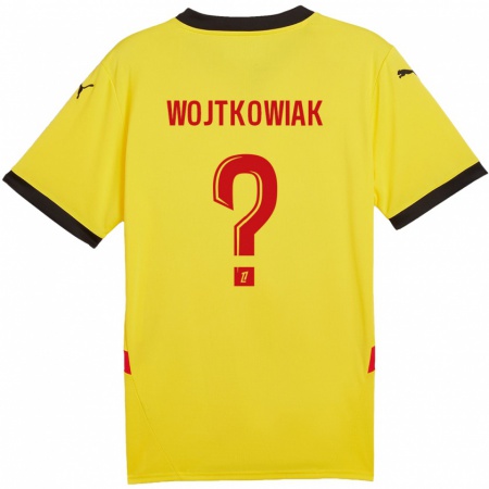 Kandiny Herren Valentin Wojtkowiak #0 Gelb Rot Heimtrikot Trikot 2024/25 T-Shirt