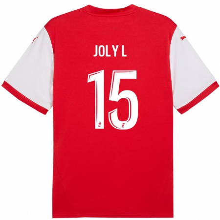 Kandiny Herren Lou Ann Joly #15 Rot Weiß Heimtrikot Trikot 2024/25 T-Shirt