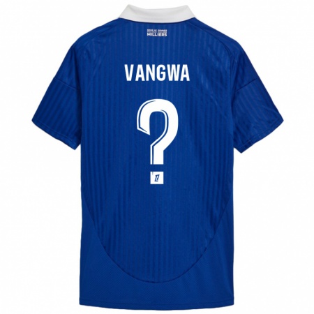 Kandiny Herren Jilva Vangwa #0 Blau Weiß Heimtrikot Trikot 2024/25 T-Shirt