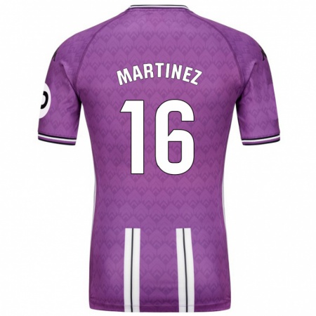 Kandiny Herren Jesús Martínez #16 Violett Weiß Heimtrikot Trikot 2024/25 T-Shirt