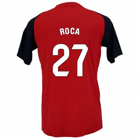 Kandiny Herren Joel Roca #27 Rot Schwarz Heimtrikot Trikot 2024/25 T-Shirt