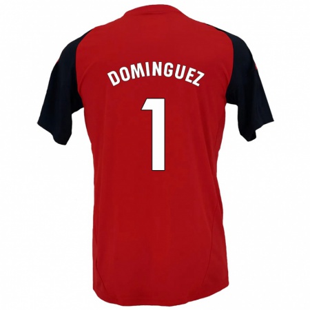 Kandiny Herren Iago Domínguez #1 Rot Schwarz Heimtrikot Trikot 2024/25 T-Shirt