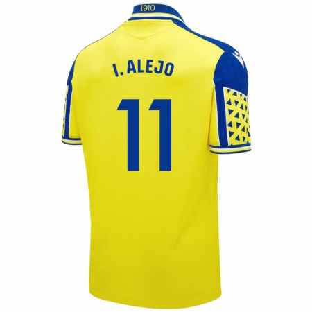 Kandiny Herren Iván Alejo #11 Gelb Blau Heimtrikot Trikot 2024/25 T-Shirt