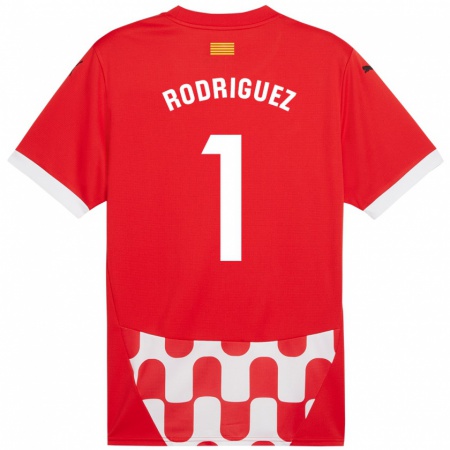 Kandiny Herren Maria Rodríguez #1 Rot Weiß Heimtrikot Trikot 2024/25 T-Shirt