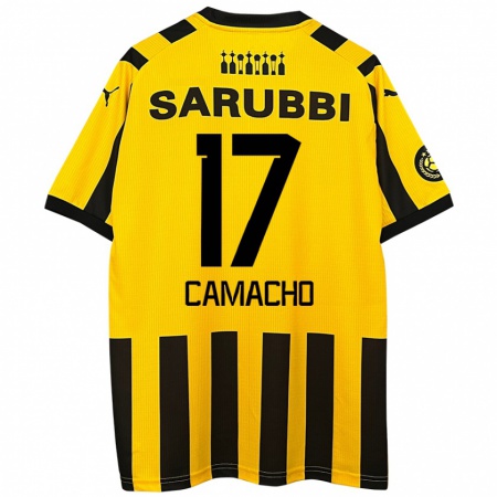 Kandiny Herren Sebastián Camacho #17 Gelb Schwarz Heimtrikot Trikot 2024/25 T-Shirt