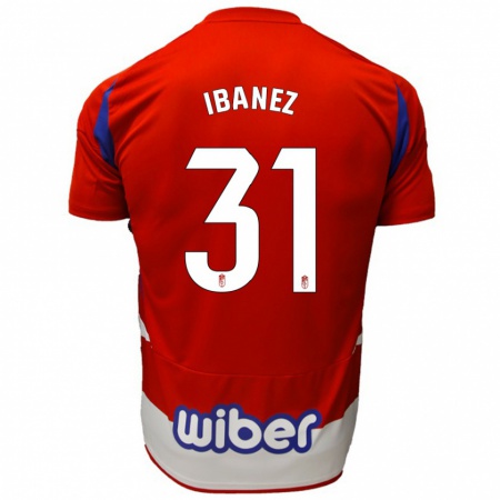 Kandiny Herren Alba Ibáñez #31 Rot Weiß Blau Heimtrikot Trikot 2024/25 T-Shirt