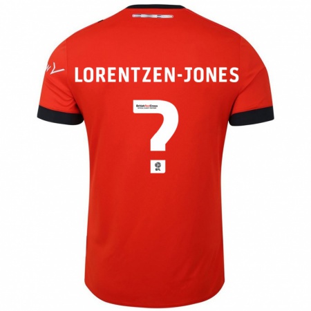 Kandiny Herren Jack Lorentzen-Jones #0 Orange Schwarz Heimtrikot Trikot 2024/25 T-Shirt