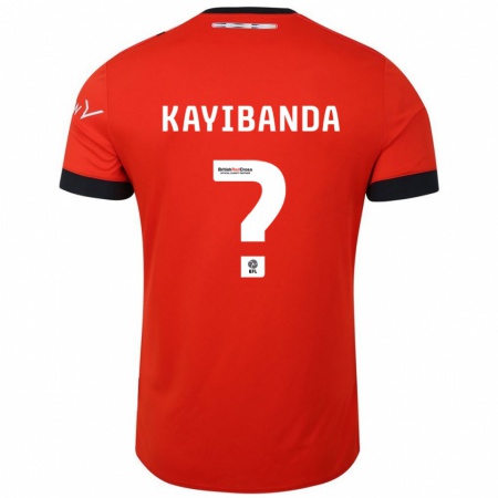 Kandiny Herren Claude Kayibanda #0 Orange Schwarz Heimtrikot Trikot 2024/25 T-Shirt