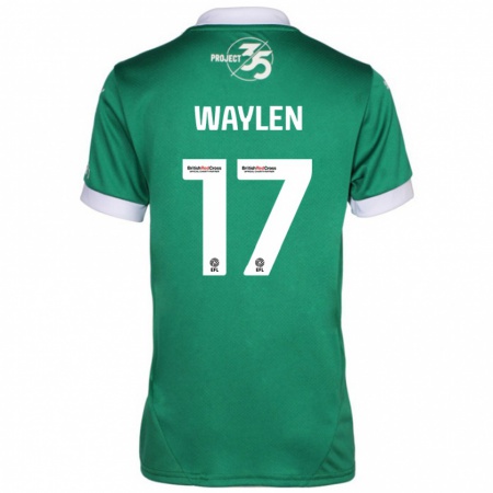 Kandiny Herren Libby Waylen #17 Grün Weiß Heimtrikot Trikot 2024/25 T-Shirt