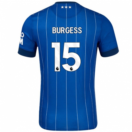 Kandiny Herren Cameron Burgess #15 Marineblau Heimtrikot Trikot 2024/25 T-Shirt