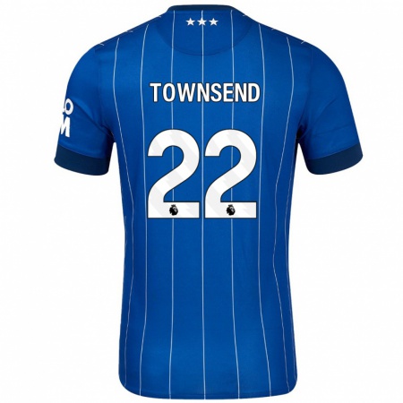 Kandiny Herren Conor Townsend #22 Marineblau Heimtrikot Trikot 2024/25 T-Shirt