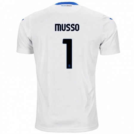 Kandiny Herren Juan Musso #1 Weiß Auswärtstrikot Trikot 2024/25 T-Shirt