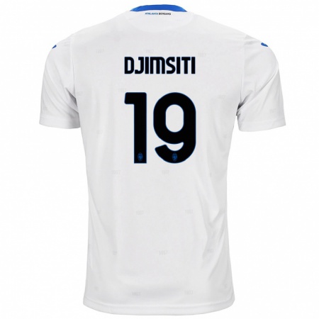 Kandiny Herren Berat Djimsiti #19 Weiß Auswärtstrikot Trikot 2024/25 T-Shirt