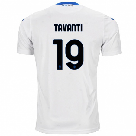 Kandiny Herren Mattia Tavanti #19 Weiß Auswärtstrikot Trikot 2024/25 T-Shirt