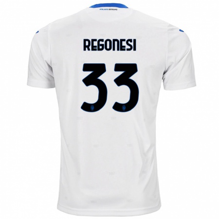 Kandiny Herren Iacopo Regonesi #33 Weiß Auswärtstrikot Trikot 2024/25 T-Shirt