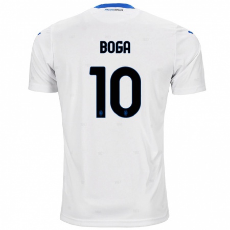 Kandiny Herren Jeremie Boga #10 Weiß Auswärtstrikot Trikot 2024/25 T-Shirt