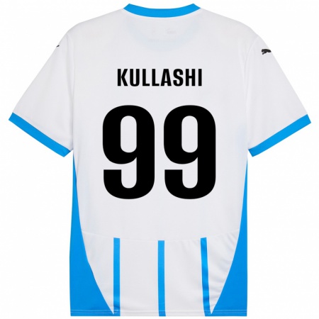 Kandiny Herren Loreta Kullashi #99 Weiß Blau Auswärtstrikot Trikot 2024/25 T-Shirt