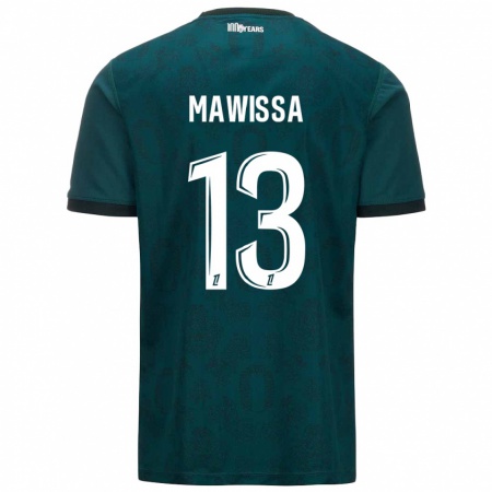 Kandiny Herren Christian Mawissa #13 Dunkelgrün Auswärtstrikot Trikot 2024/25 T-Shirt