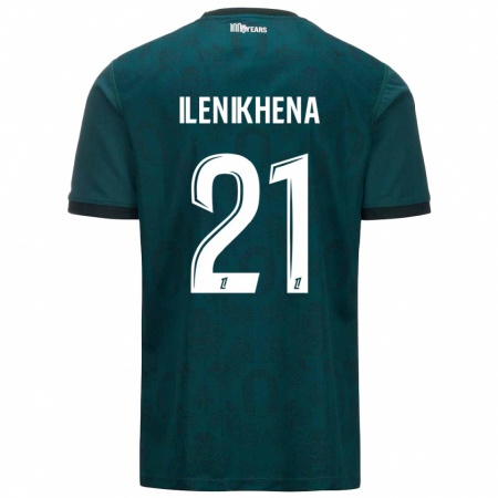 Kandiny Herren George Ilenikhena #21 Dunkelgrün Auswärtstrikot Trikot 2024/25 T-Shirt