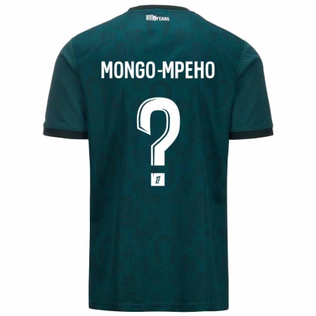 Kandiny Herren Djordan Mongo-Mpeho #0 Dunkelgrün Auswärtstrikot Trikot 2024/25 T-Shirt