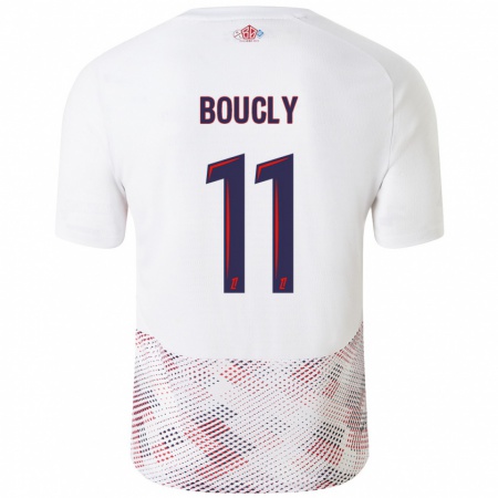 Kandiny Herren Maïté Boucly #11 Weiß Königsblau Auswärtstrikot Trikot 2024/25 T-Shirt