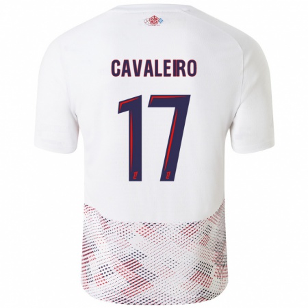 Kandiny Herren Ivan Cavaleiro #17 Weiß Königsblau Auswärtstrikot Trikot 2024/25 T-Shirt