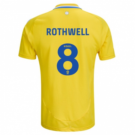 Kandiny Herren Joe Rothwell #8 Gelb Blau Auswärtstrikot Trikot 2024/25 T-Shirt