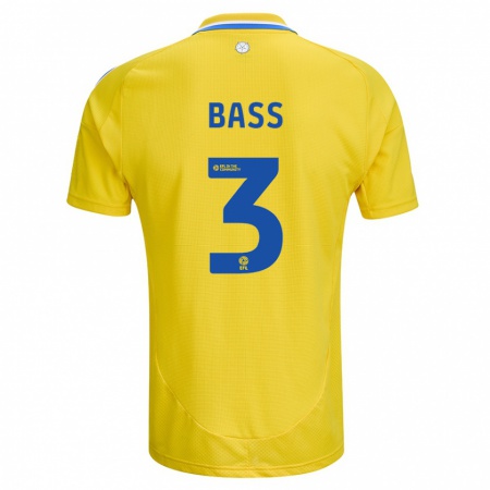 Kandiny Herren Rebekah Bass #3 Gelb Blau Auswärtstrikot Trikot 2024/25 T-Shirt