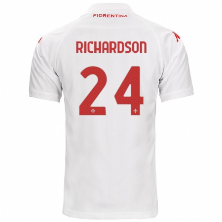 Kandiny Herren Amir Richardson #24 Weiß Auswärtstrikot Trikot 2024/25 T-Shirt